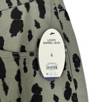 NWT Scoop Seamed Denim Barrel Jeans Wide Leg High Rise Leopard Print Olive SZ 6 Green Photo 8