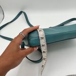 Fossil  Crossbody Sydney Bag‎ Teal Green Leather Purse Adjustable Strap Small Photo 3