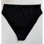 Puma Black High Waisted Ribbed Bikini Bottom Women's Plus Size XXL Beach Resort Photo 2