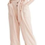 Madewell Topstitched Coverall Jumpsuit Bashful Blush Pink Size 0 Photo 0