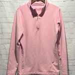 Nike Drifit Pink Pullover Athletic Pullover Sweatshirt Woman’s Size Large Photo 0