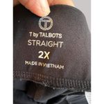 Talbots T By  Women's Straight Leg Pants Cotton / Spandex Blend Black Size 2X Photo 4