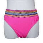 SheIn High Waist Pink Tribal Waist Cheeky Swim Bottom LARGE Wild Side Poolcore Photo 0