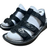 Alegria Kleo Special Serpent 38 Size 8/8.5 Black Strap Women's Photo 0