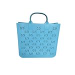 Gucci GG Supreme Rubber Tote in Blue Photo 5