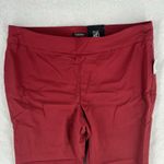 Roz & Ali  Classic Fit Pants Womens 20W Plus High Rise Ankle Red Stretch Studs Photo 2