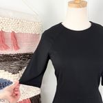 LK Bennett Liya Jersey Dress Black Sz 8 Photo 3