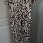 Soma Cool Nights Pink and Black Top and Matching Pants Set. Photo 0