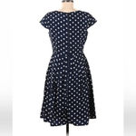 Flying Tomato Navy & White Polkadots Pinup Rockabilly Vibes Dress Size Medium M Photo 1