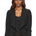 Apt. 9  black blazer with ruched sleeves size‎ 12 Photo 0