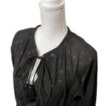 Revolve Karina Grimaldi X  Womens Irna Dot Mini Dress Polka Black Size Large Photo 7