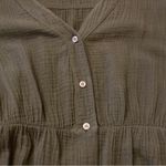 Saks 5th Avenue Saks Fifth Avenue Black Gauze Button Down Midi Dress Bell Sleeves Size Small Photo 4