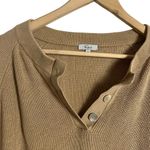 Rails  Piper Tan Long Sleeve Cashmere Blend Henley Sweater Size Large Photo 7