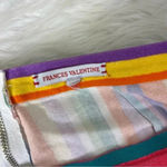 Frances Valentine women’s multicolor Zip Shorts Multi Stripe Size 10 Pink Photo 1