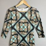 Blonde + Blonde Sheath Dress Blue 3/4 Length Sleeves Mini Going Out Date Night Photo 2