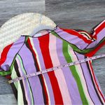 Free People Arthur skins flared tunic multi color striped women’s size 8 Photo 4