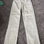 American Eagle Corduroy Jeans Tan Straight Mom High-Rise Stretch Photo 0