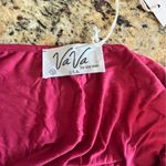 Vava by Joy Han VaVa By Joy Han Red Cold Shoulder Long Sleeve Top with Fringed Cuffs Photo 3