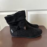 Torrid Women Black Velvet Ankle Bootie Bow Accent Extra Wide Width Size 8 Photo 2