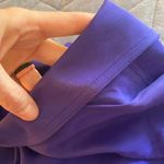 Vintage Deadstock Royal Blue Collared Faux Wrap Shirt Dress Photo 8