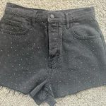 PacSun Black rhinestone shorts Photo 0
