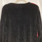 VTG 90s Womens M FLAW Orange Black Geometric Argyle Sweater Cozy Abstract Funky Size M Photo 10