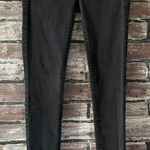 American Eagle Jegging Super Stretch Women Size 2 Black Skinny Fit Distressed Photo 0