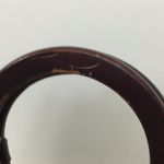 Vintage Braciano clutch women’s beaded paisley floral round‎ wooden handle bag Tan Photo 6