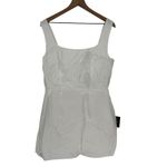 Lulus Gorgeous Aesthetic Ivory Taffeta Sleeveless Mini Dress Size XL White Photo 2