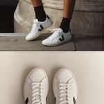 VEJA  Esplar Black White Leather Logo Low Top Sneaker Shoe Womens 10 Photo 1