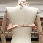 Xhilaration π Cutout solid peach halter bikini top / S / Excellent condition Photo 3