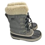Sorel  Carnival Waterproof Insulated Boot Quarry/Black Shearling Lined Size 7.5 Photo 0