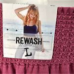 REWASH New!  Pink Wide Leg Palazzo Pants Cinched Lace Up Crop Leg Size L Photo 1