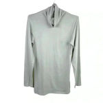 Universal Standard  Light Gray Jersey Turtleneck‎ In Mineral Grey Photo 1