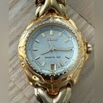 Seiko Sport 100 Vintage Ladies Watch Silver Dial Gold Bracelet 10 BAR Date Photo 0