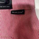Dear John  Women's Size 30 Pink Striped Cuffed Shorts Casual Summer Cotton Blend Photo 5