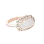 Kendra Scott Gold Emmaline Ring In Ivory Pearl Photo 0