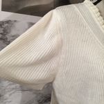 Requirements Silk Acrylic Ribbed ruffle collar lite weight top Photo 2