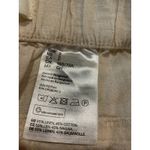 NWT H&M Linen Blend Cropped Wide Leg Pants Cream Beige Women Small White Spring Tan Photo 2
