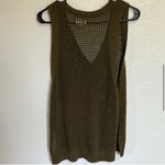 Anthropologie Olive Mesh Knit Top Photo 6