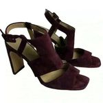 Enzo Angiolini Women's Trudy Sandal Purple Strappy Block Heels 8.5 Photo 0