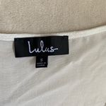 Lulus Cloudburst Ivory Lace Ruffled Balloon Sleeve Top Photo 9