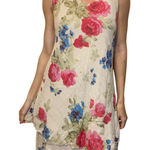 Tempo Paris Vintage Y2K  Floral Cotton Tiered Midi Dress Made in Italy Sz Medium Photo 0