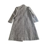 Vintage Tweed Long Winter Coat Jacket Women's Black Gray Long Sleeve Classic Black Size undefined Photo 5