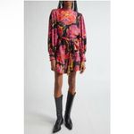 Farm Rio New! Farm Rio Shiny Chita Floral Print Long Sleeve
Minidress sz Small $260 Photo 2