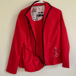 FINAL MARKDOWN Napa valley zip front jacket medium Red Photo 0