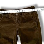 The Limited Y2K  Drew Fit Olive Green Velvet Bootcut Trousers Size 4 Photo 6