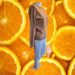 Massimo Dutti NWT  Tan Wool Cashmere Crewneck Sweater Size‎ XS Photo 2