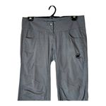 Mammut Pants Women 10 Gray Cotton Straight Leg Adjustable Hem Outdoor‎ Gorpcore Photo 2
