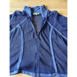 Picadilly Size Large Blue Open Weave Mesh Cover Up Zip Beach Vacation Travel Photo 2